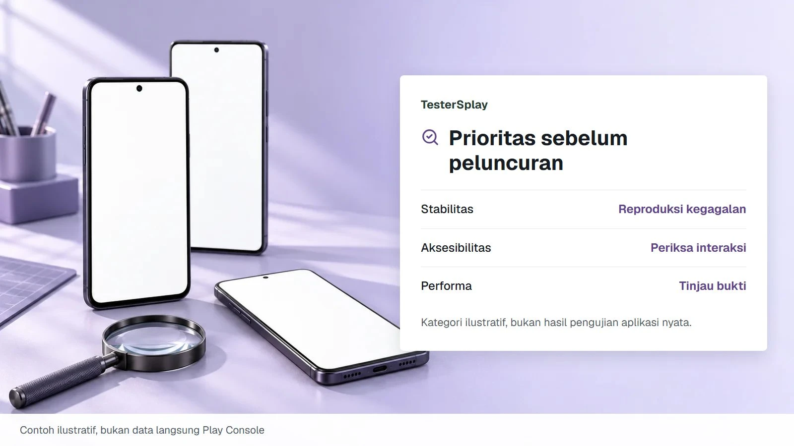 Membaca laporan prapeluncuran Google Play sebelum meminta produksi