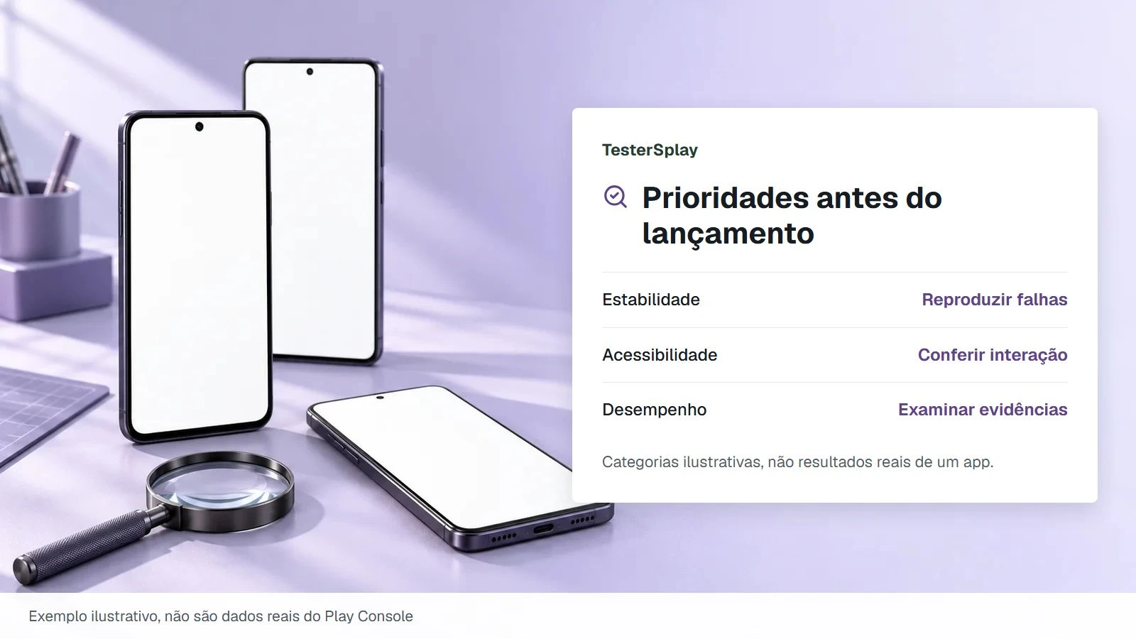 Como interpretar o relatório de pré-lançamento do Google Play